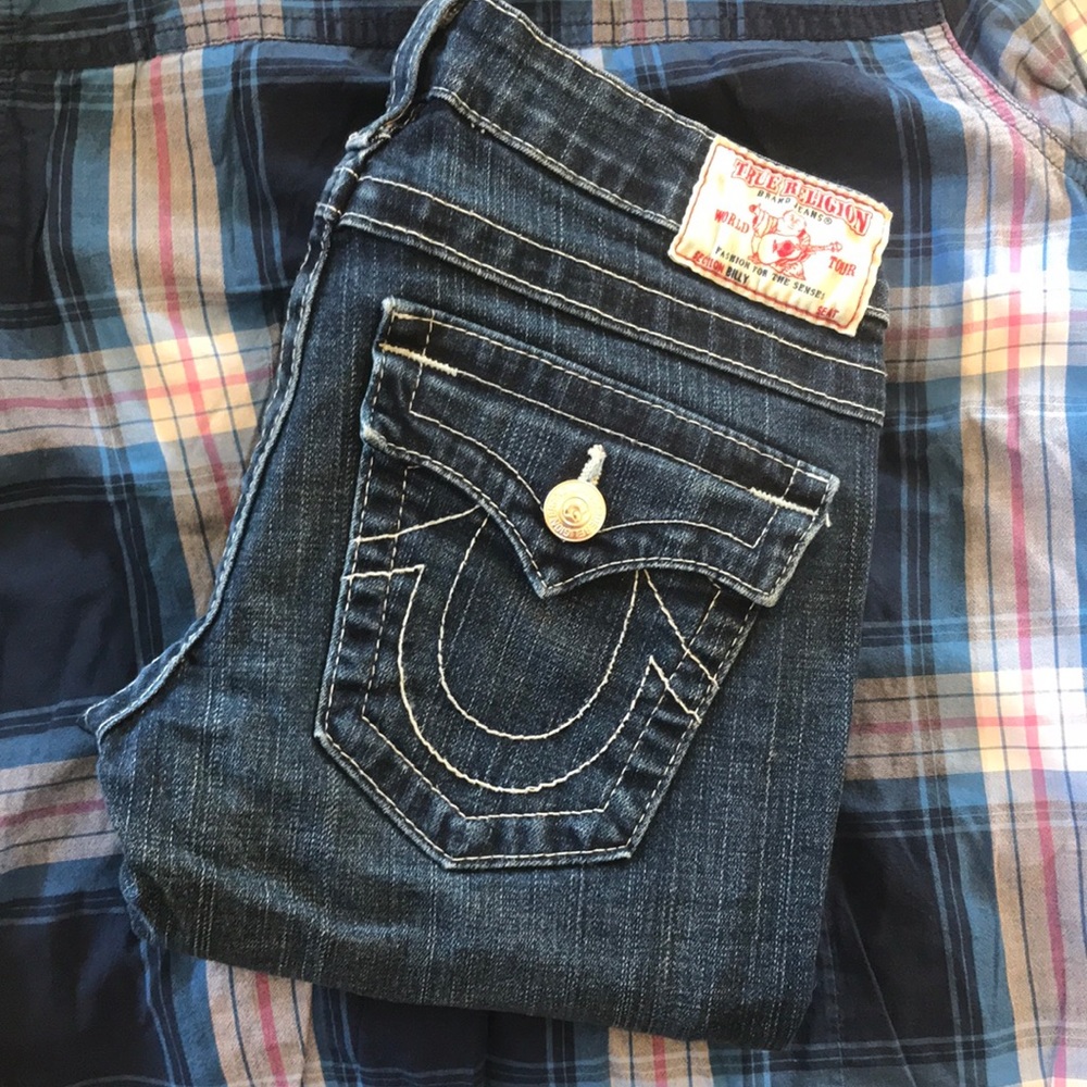 Low Rise True Religion Skinny Jeans